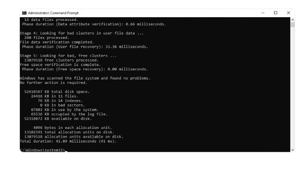 Image of the third step of repairing the hard drive