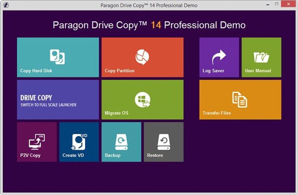 Paragon Hard Disk Manager Free For system migration