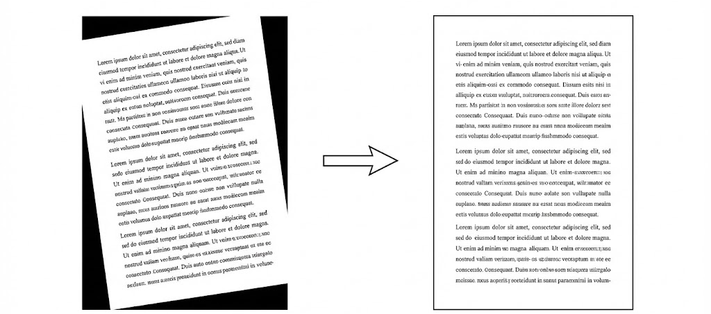 auto deskew page