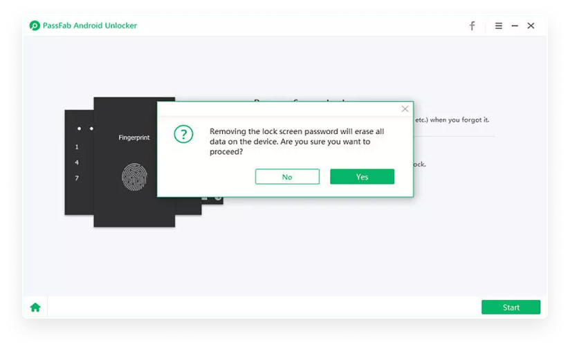 start unlock android phone